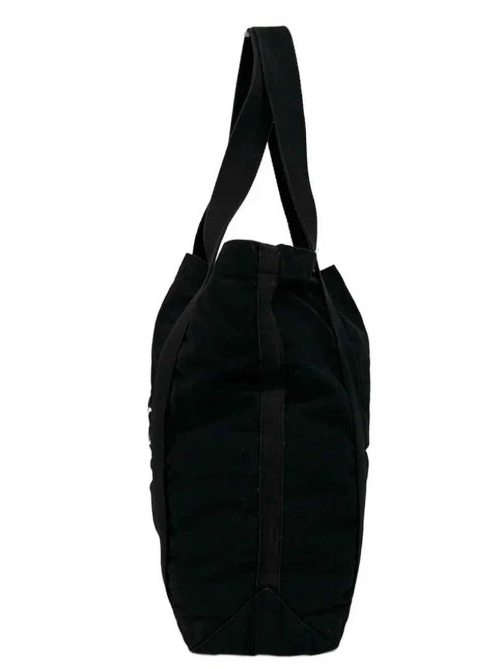 MAISON KITSUNE GU05125WW0008 Black Cream Canvas Tote Bag
